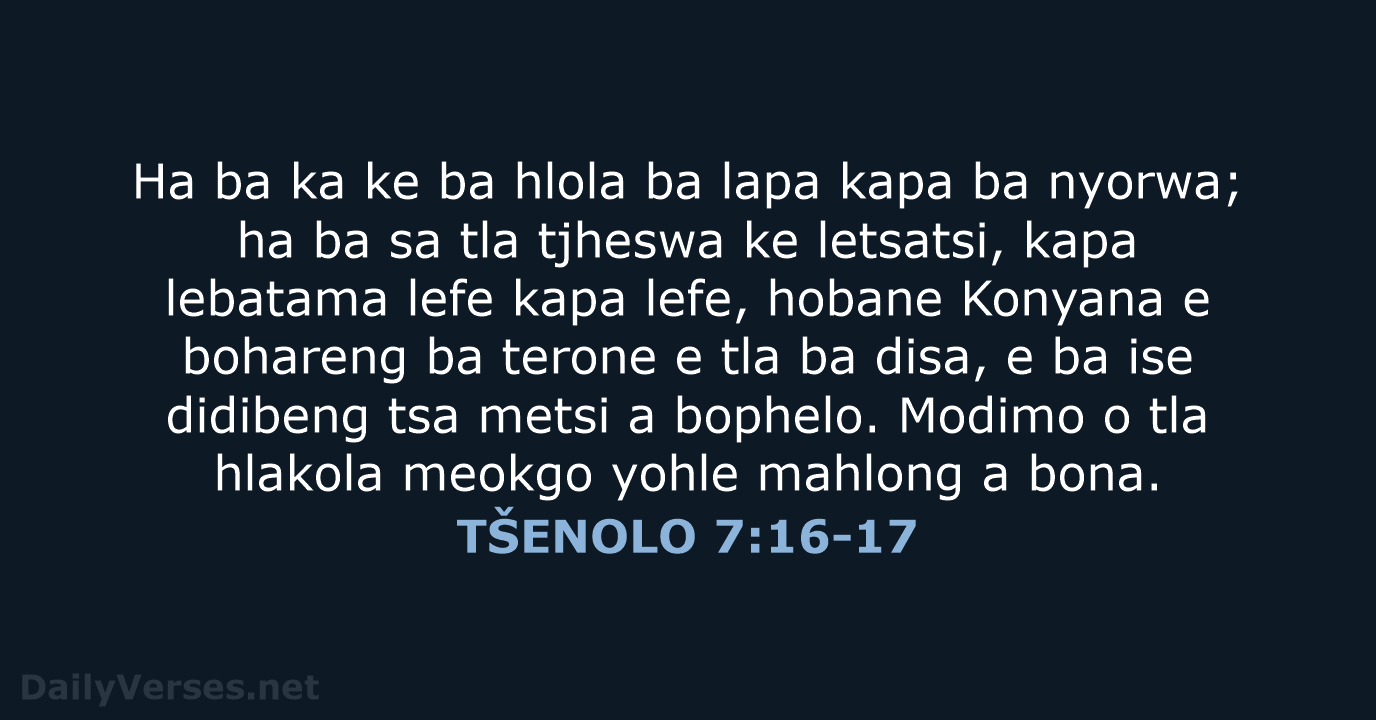 TŠENOLO 7:16-17 - SSO89