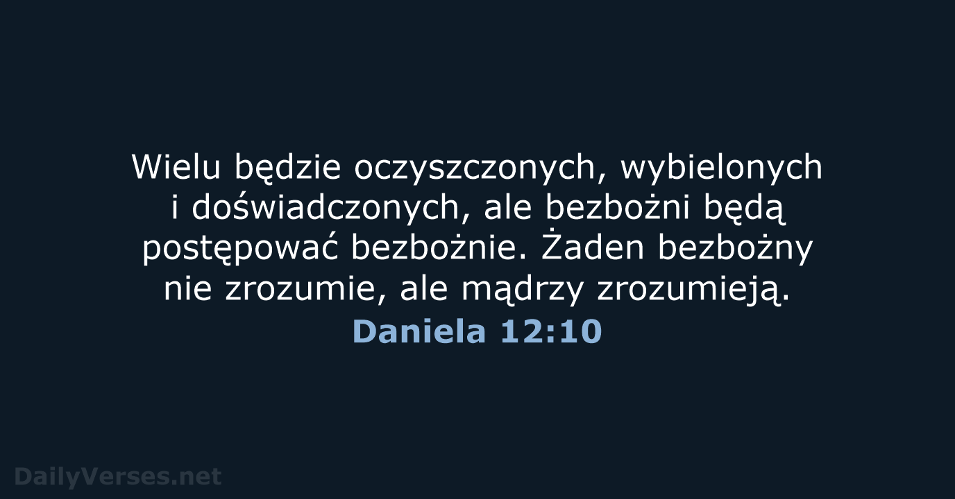 Daniela 12:10 - UBG