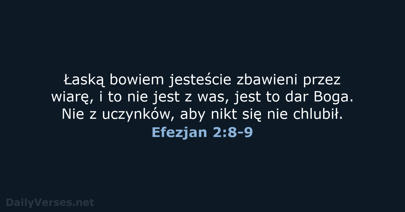 Efezjan 2:8-9 - UBG