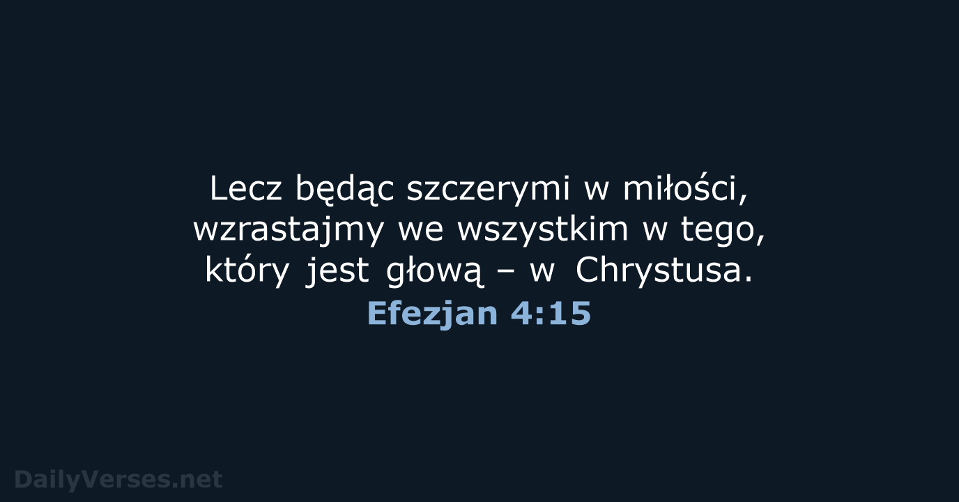 Efezjan 4:15 - UBG