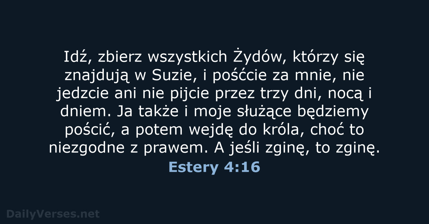 Estery 4:16 - UBG