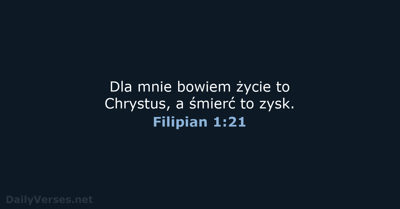 Filipian 1:21 - UBG