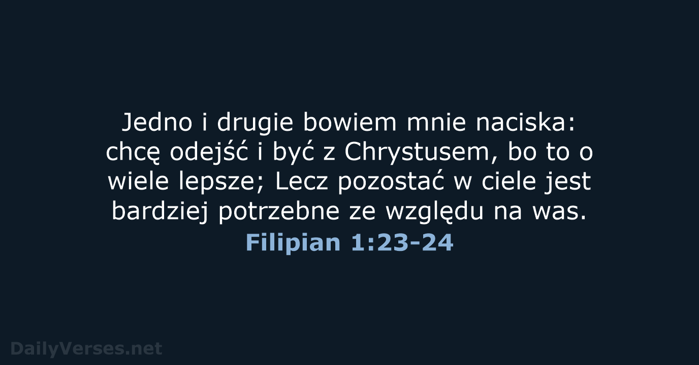Filipian 1:23-24 - UBG