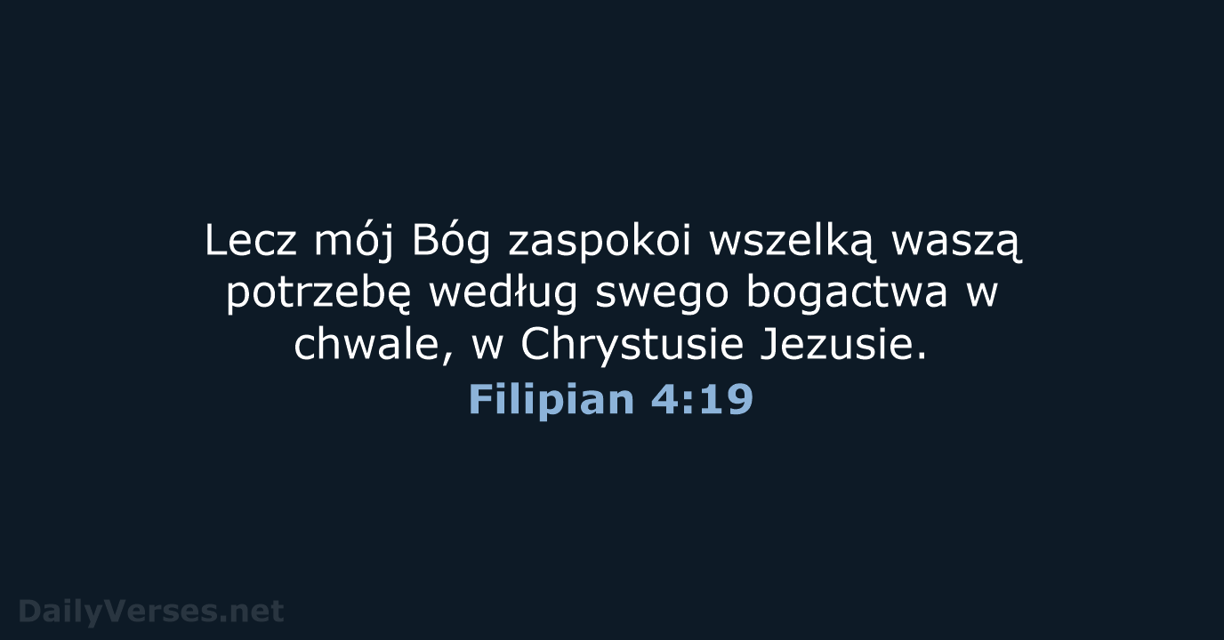 Filipian 4:19 - UBG