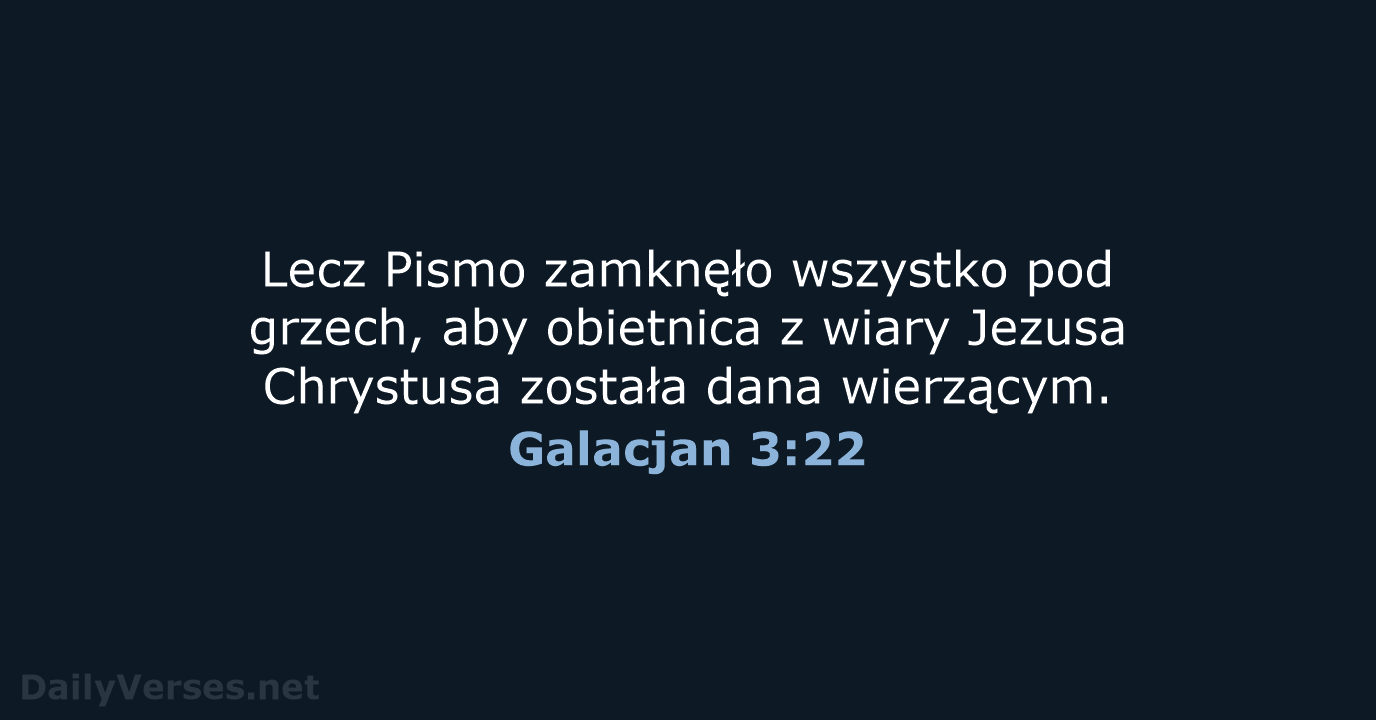 Galacjan 3:22 - UBG