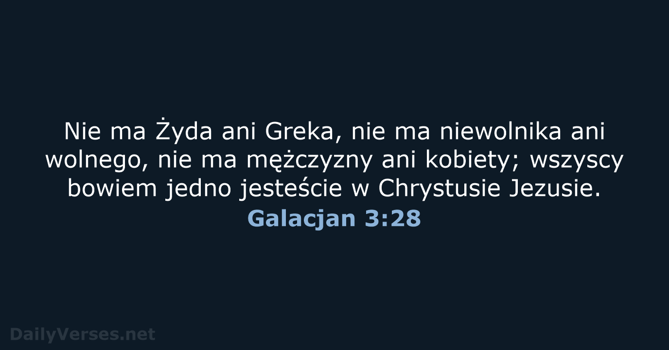 Galacjan 3:28 - UBG
