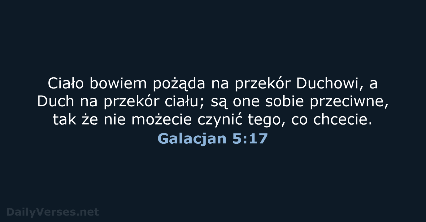 Galacjan 5:17 - UBG