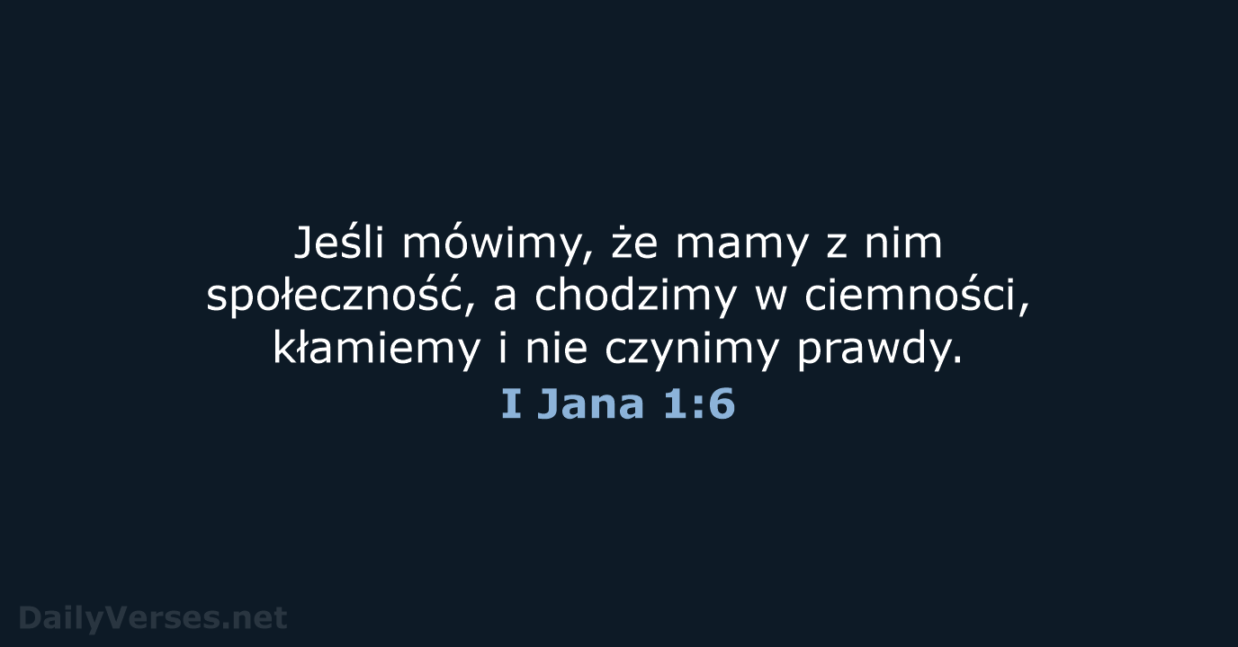 I Jana 1:6 - UBG