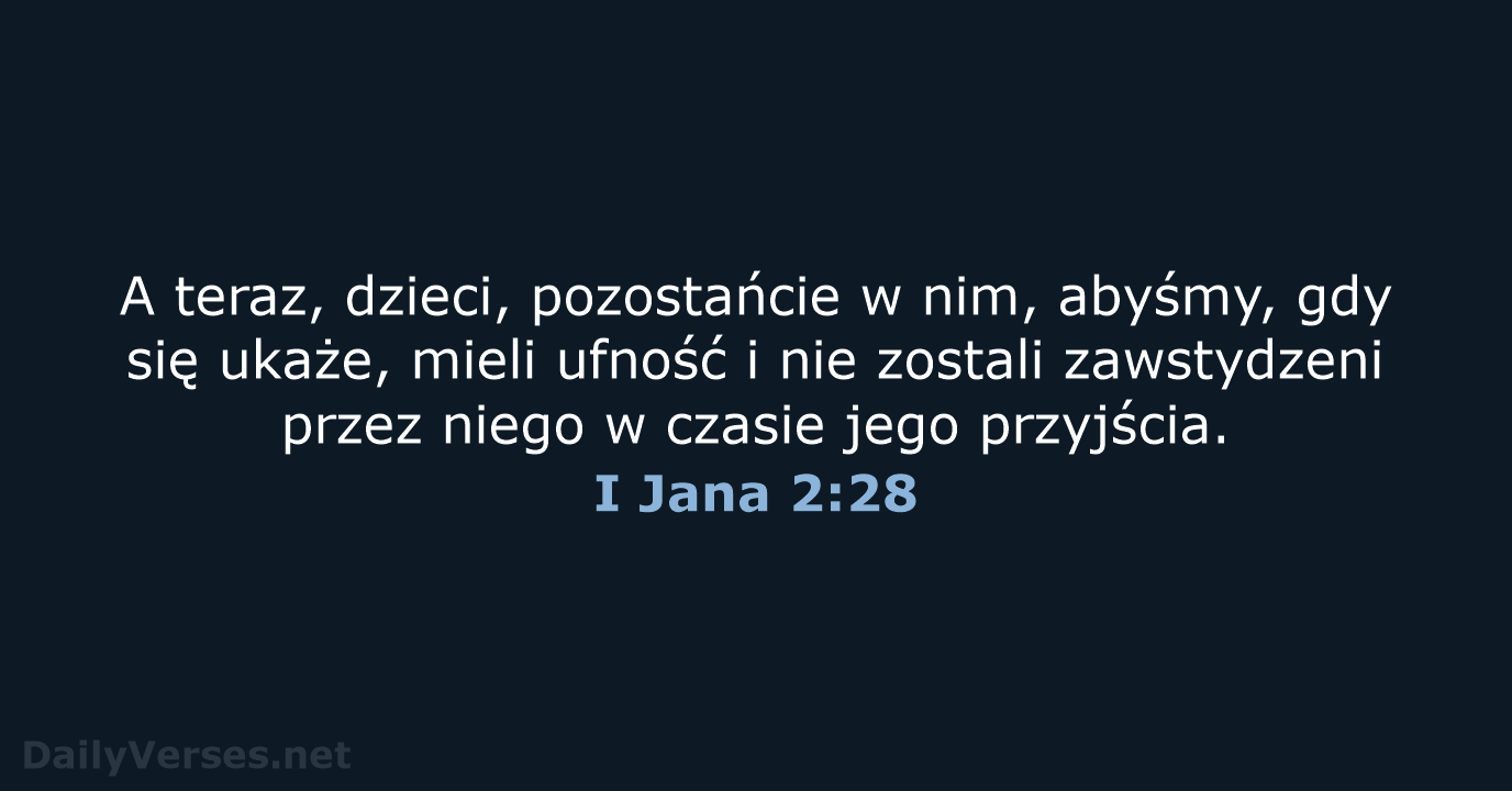 I Jana 2:28 - UBG