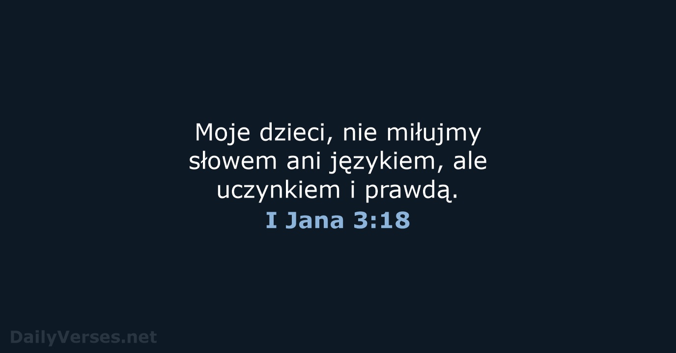 I Jana 3:18 - UBG