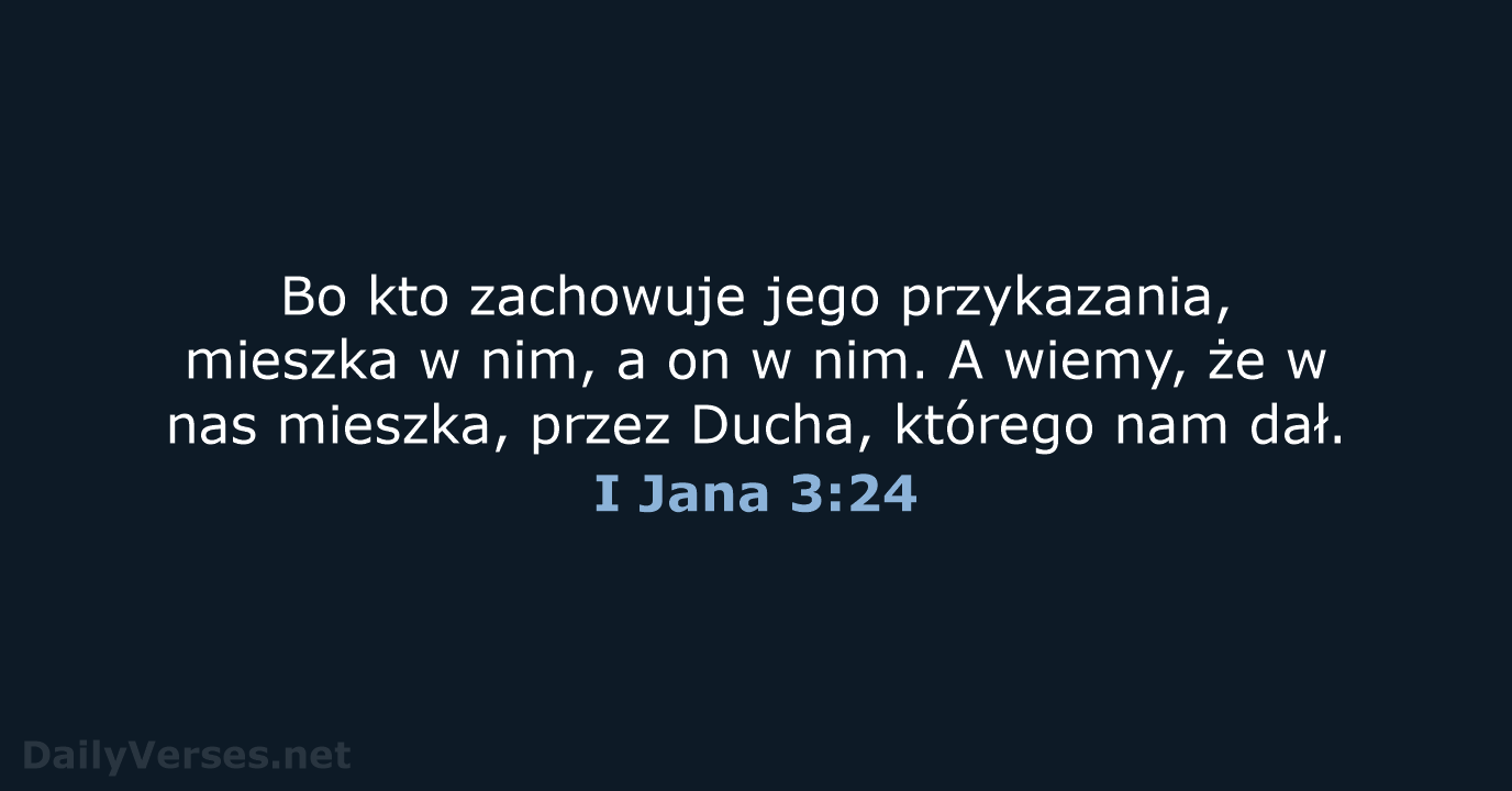I Jana 3:24 - UBG