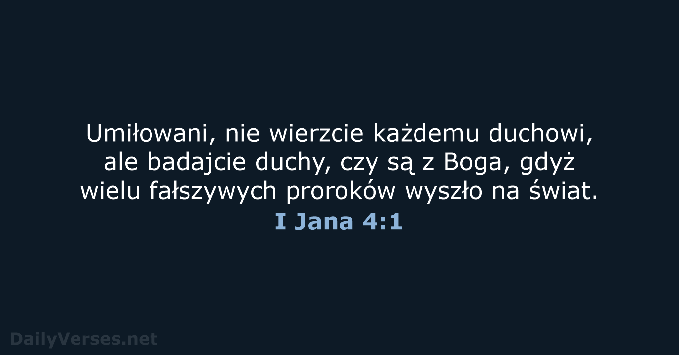 I Jana 4:1 - UBG