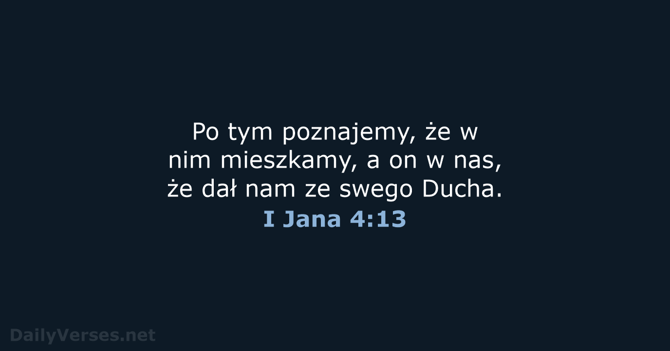 I Jana 4:13 - UBG