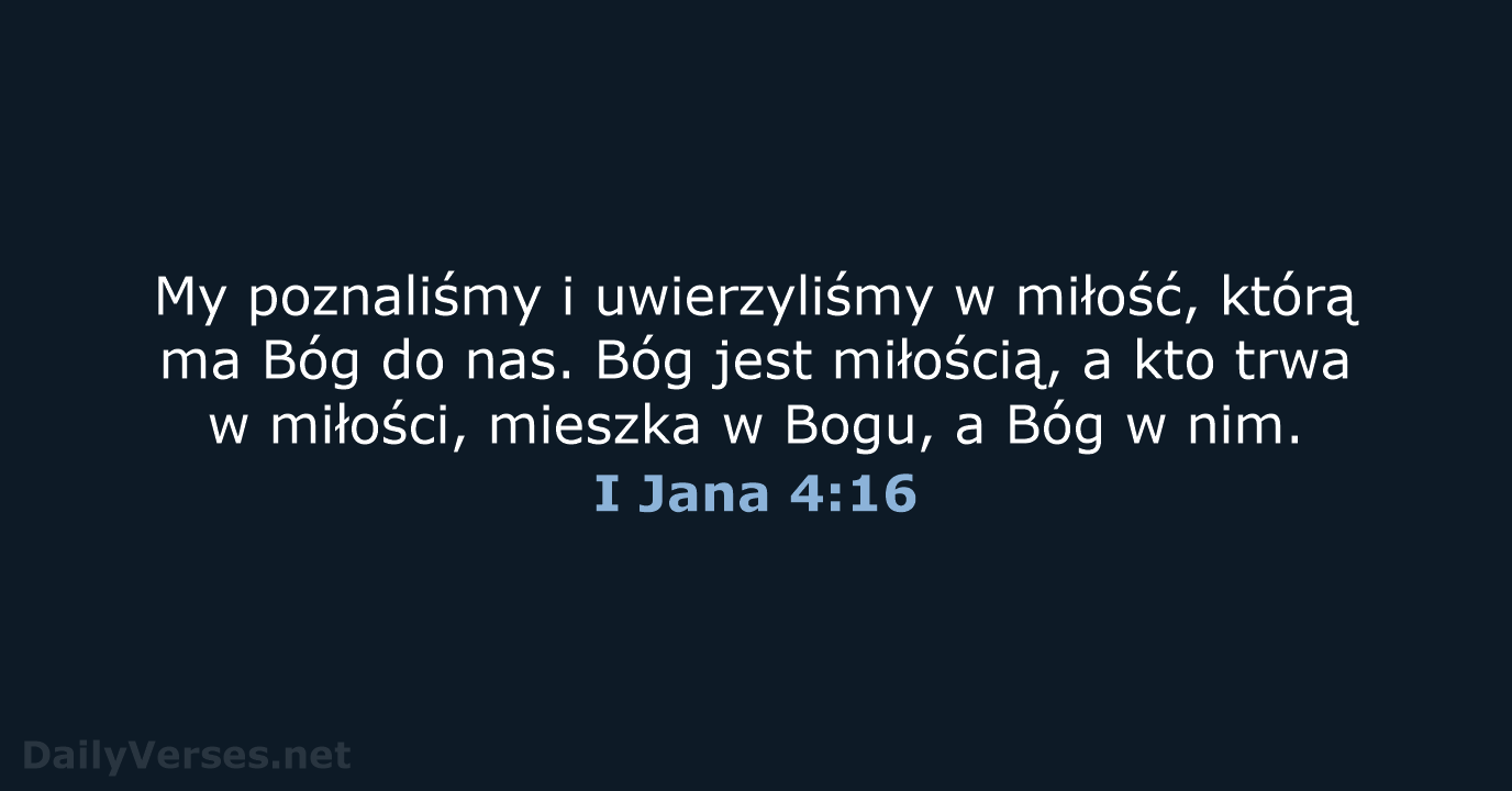 I Jana 4:16 - UBG