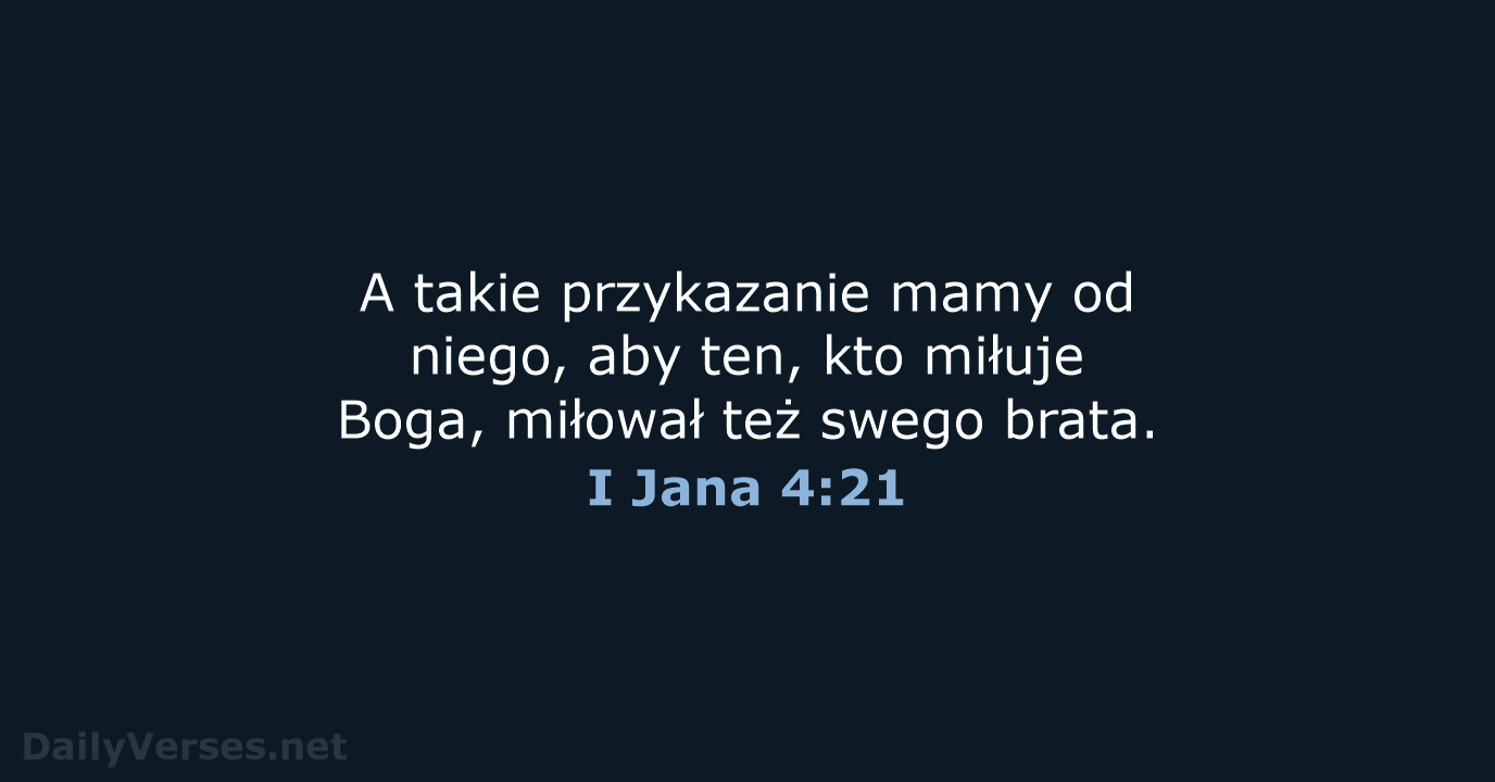 I Jana 4:21 - UBG