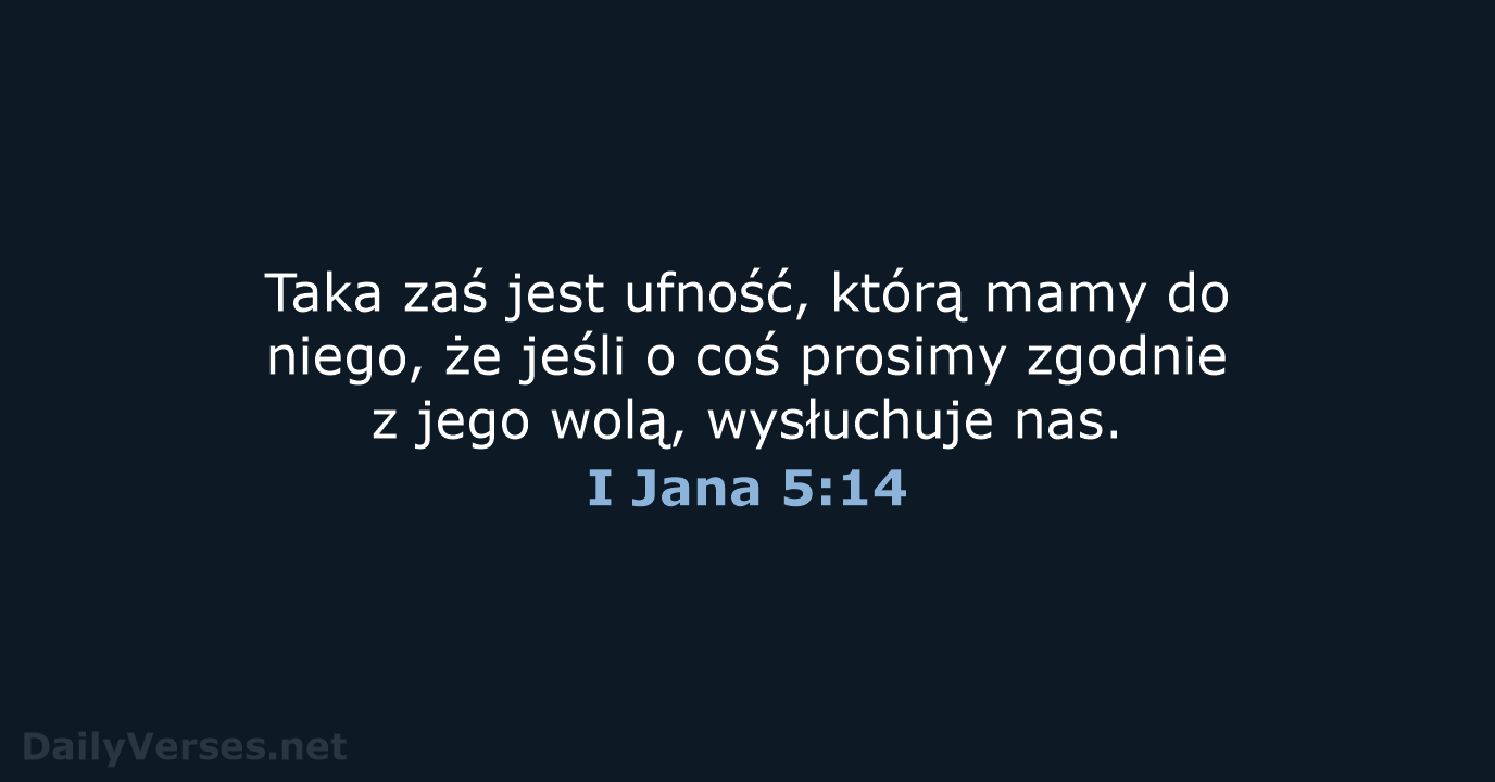I Jana 5:14 - UBG