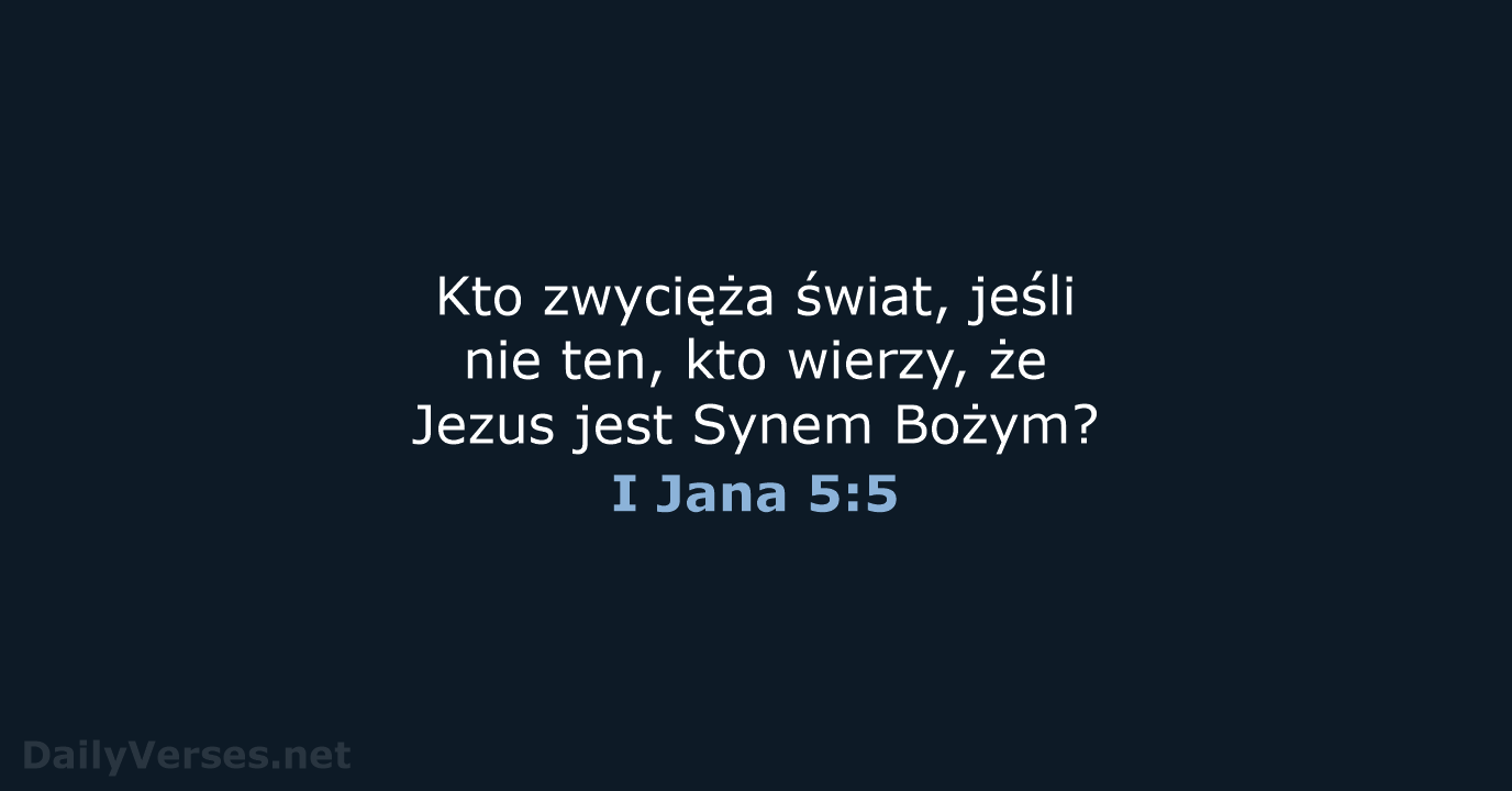 I Jana 5:5 - UBG