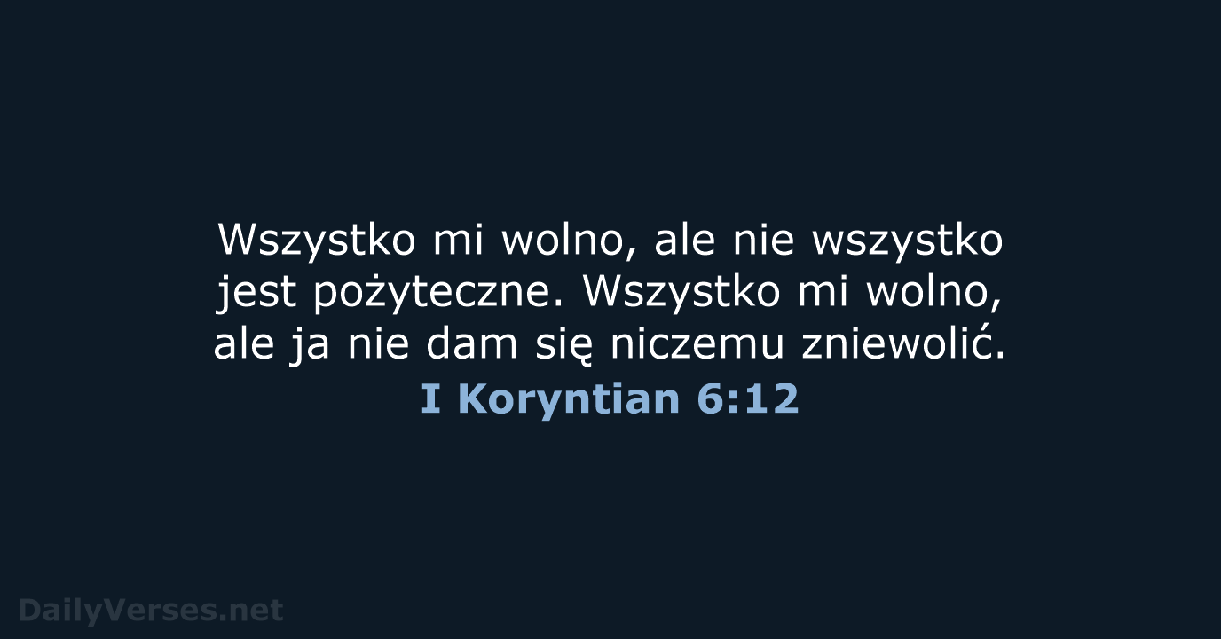 I Koryntian 6:12 - UBG