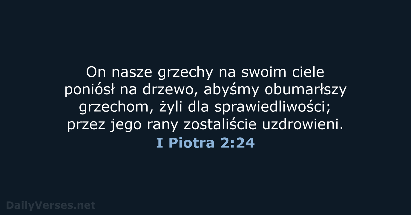 I Piotra 2:24 - UBG