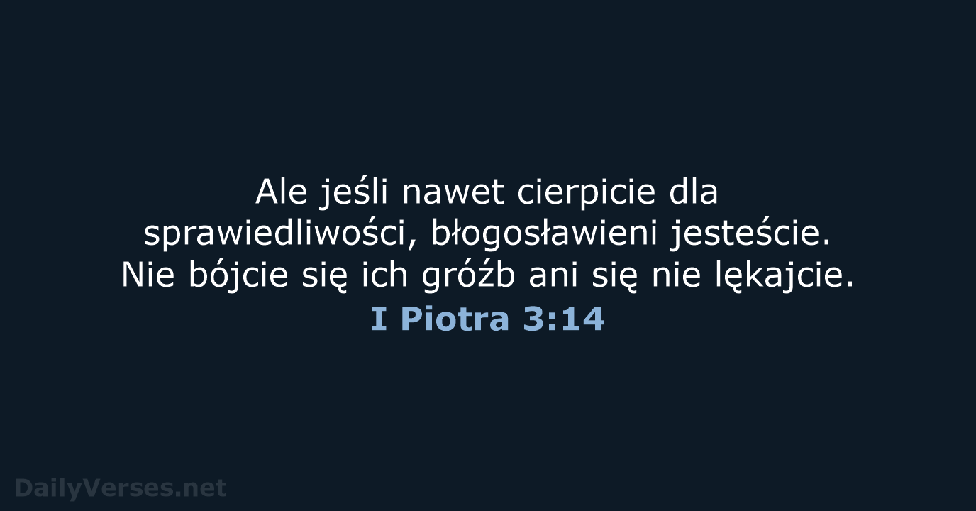 I Piotra 3:14 - UBG