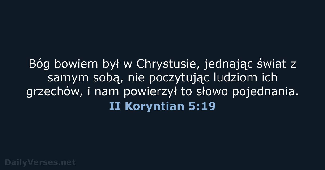 II Koryntian 5:19 - UBG
