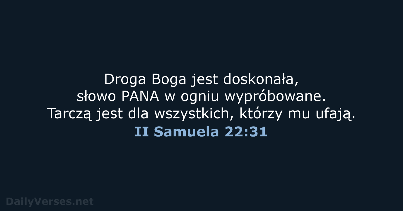 II Samuela 22:31 - UBG