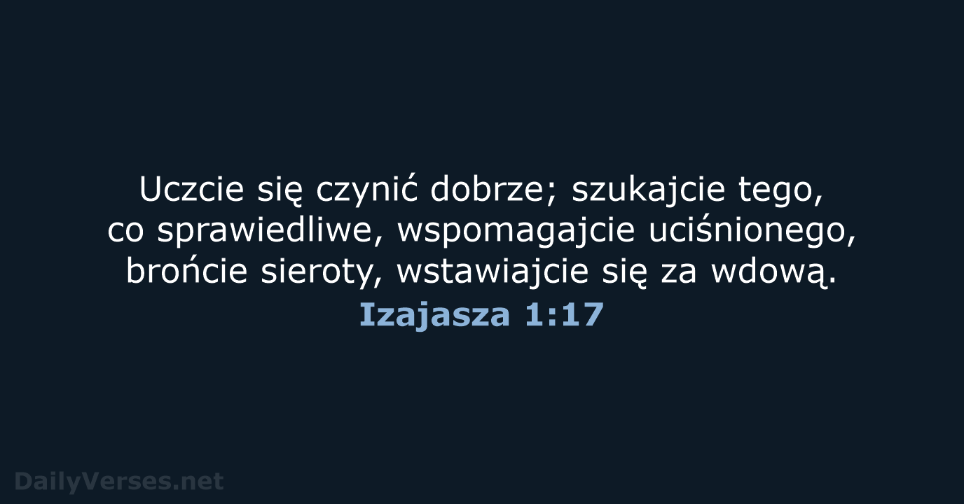 Izajasza 1:17 - UBG