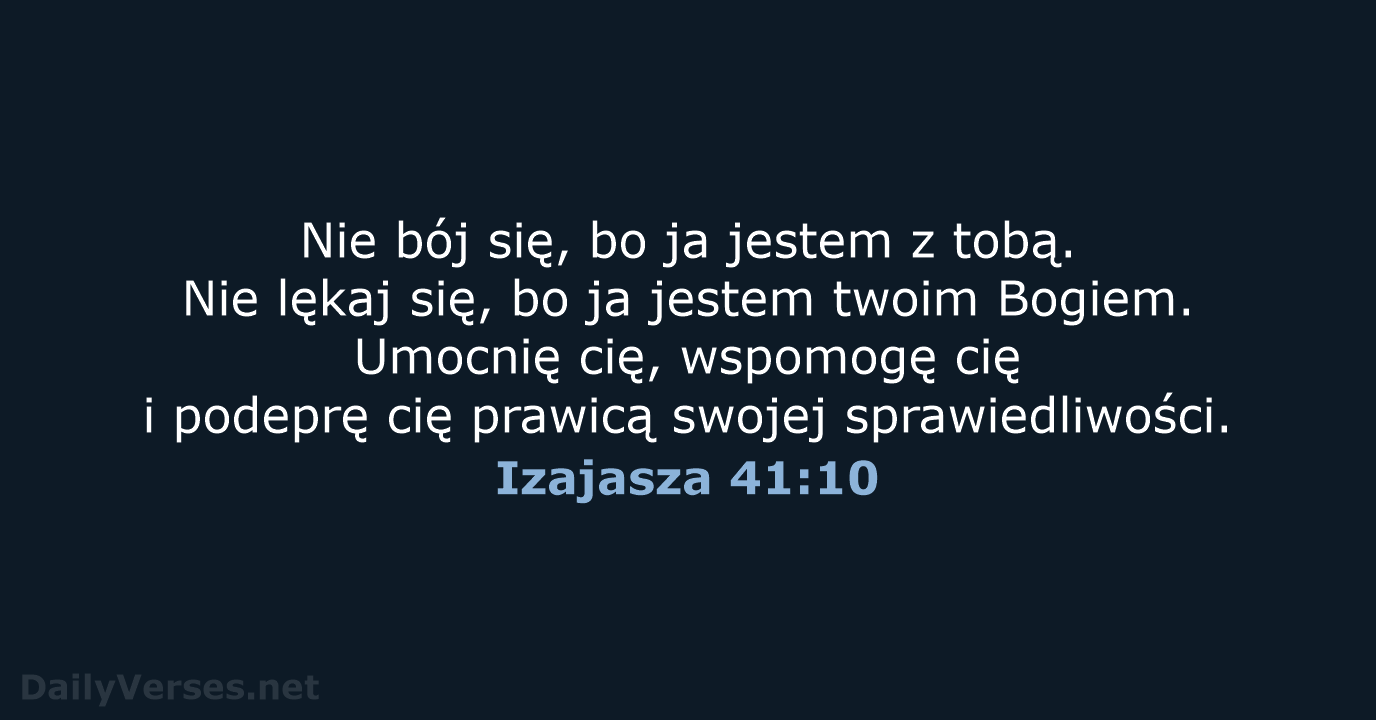 Izajasza 41:10 - UBG