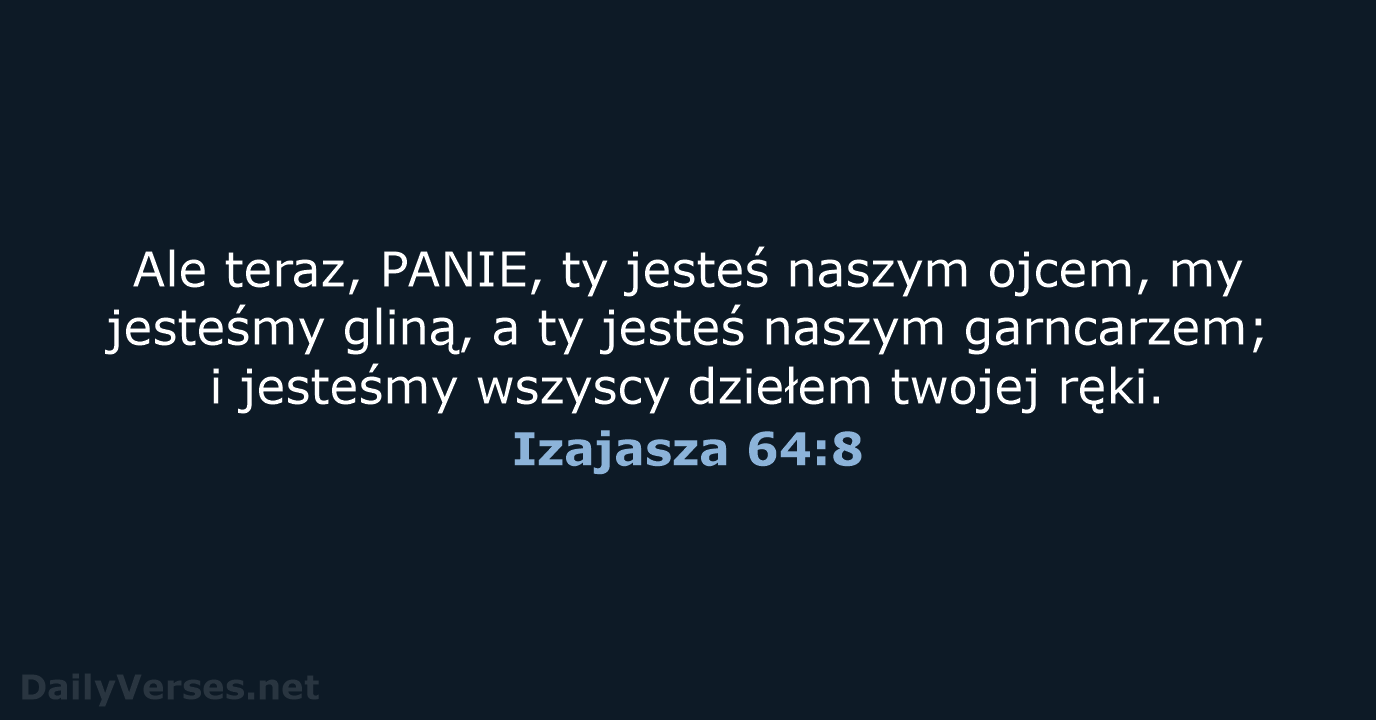 Izajasza 64:8 - UBG