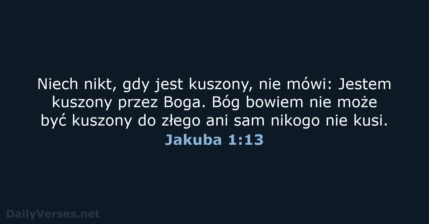 Jakuba 1:13 - UBG