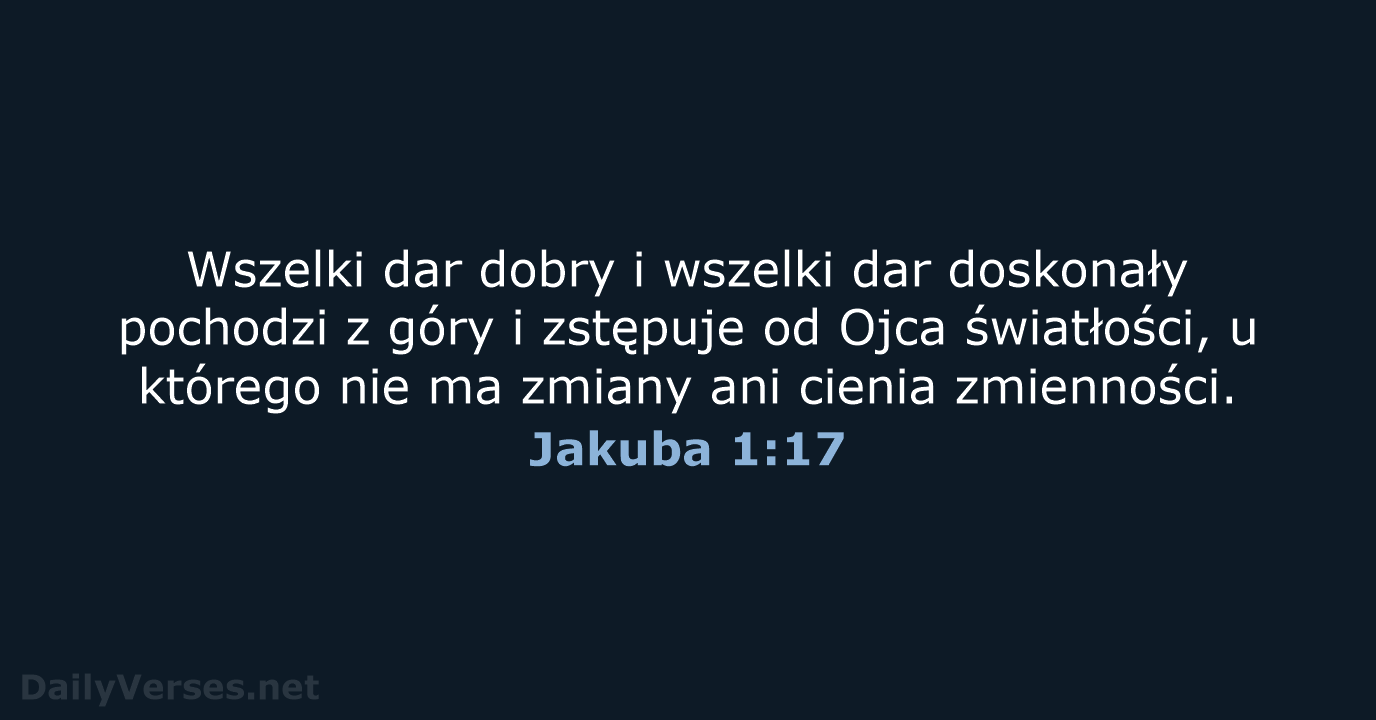 Jakuba 1:17 - UBG