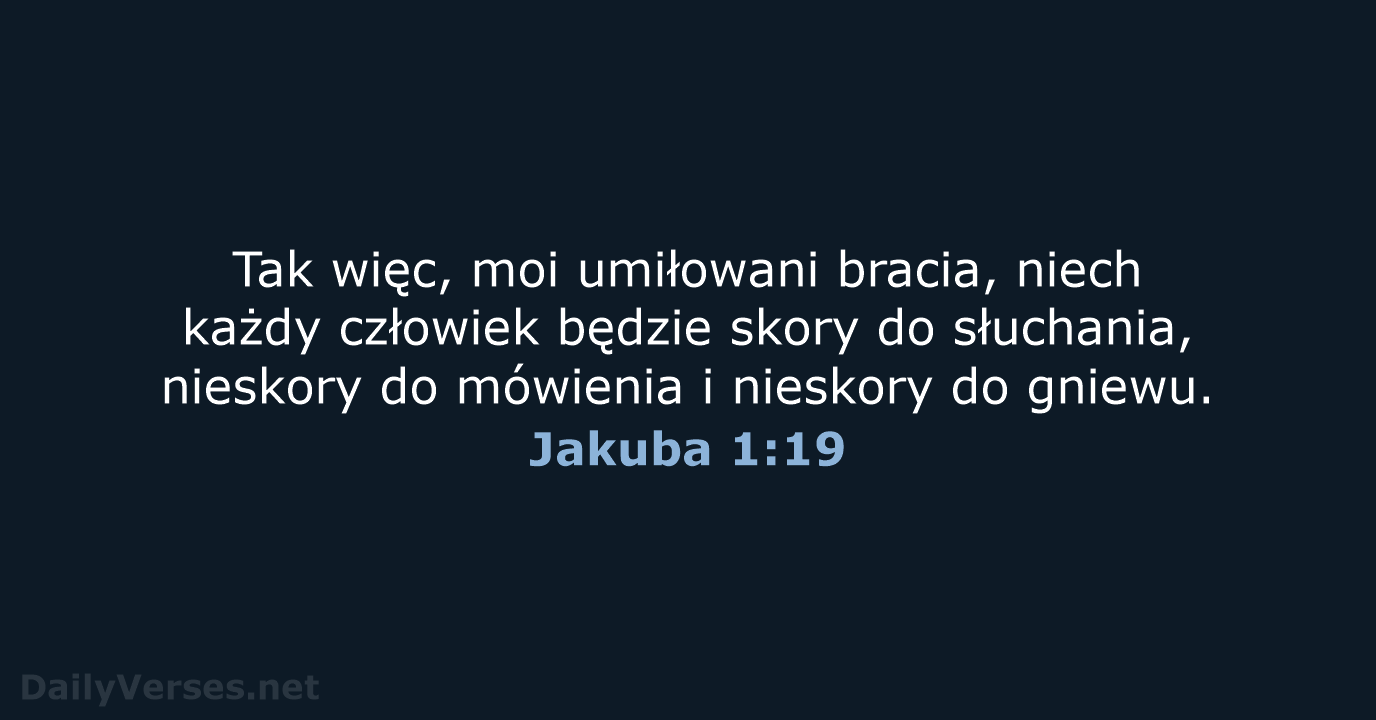 Jakuba 1:19 - UBG