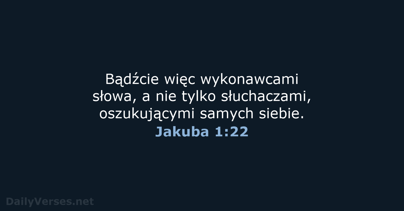 Jakuba 1:22 - UBG