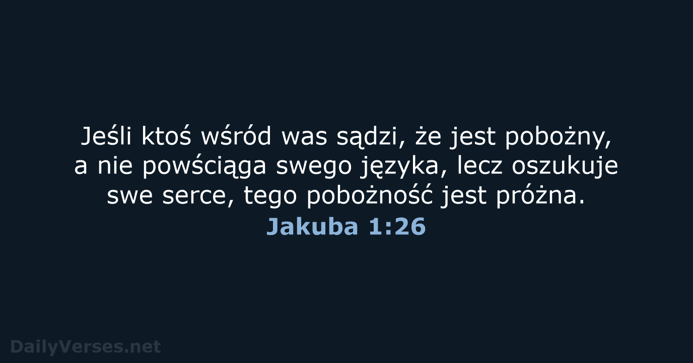 Jakuba 1:26 - UBG