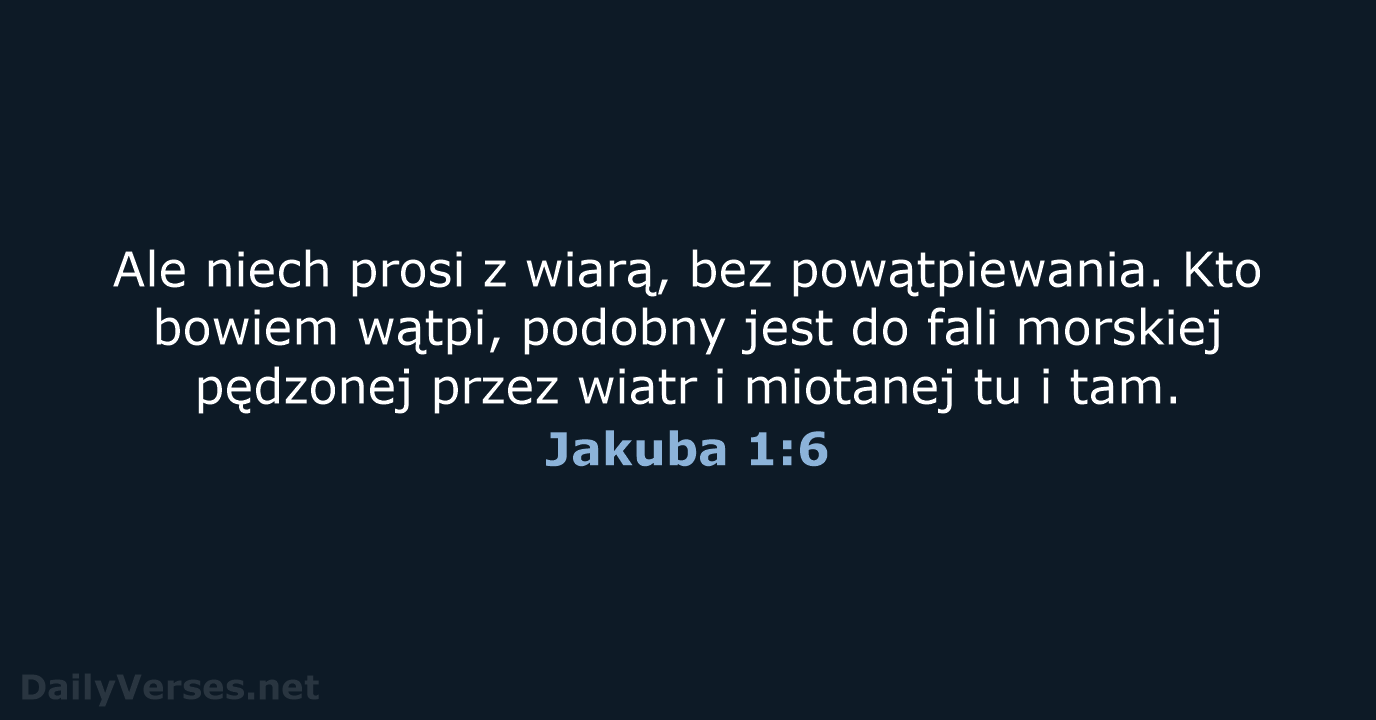 Jakuba 1:6 - UBG