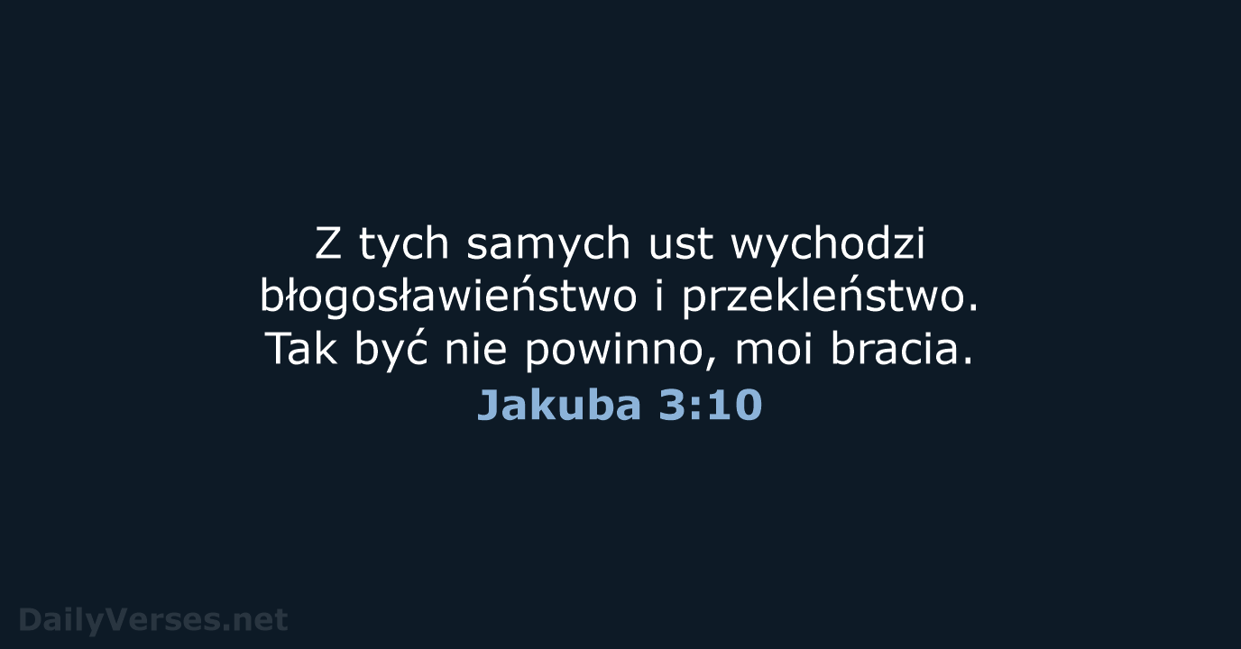 Jakuba 3:10 - UBG