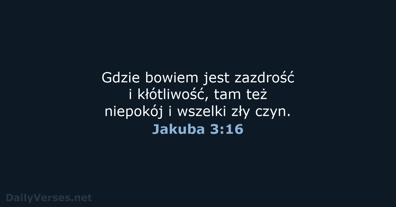 Jakuba 3:16 - UBG