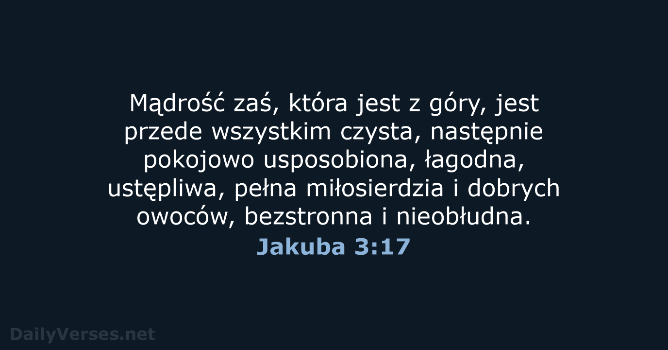 Jakuba 3:17 - UBG