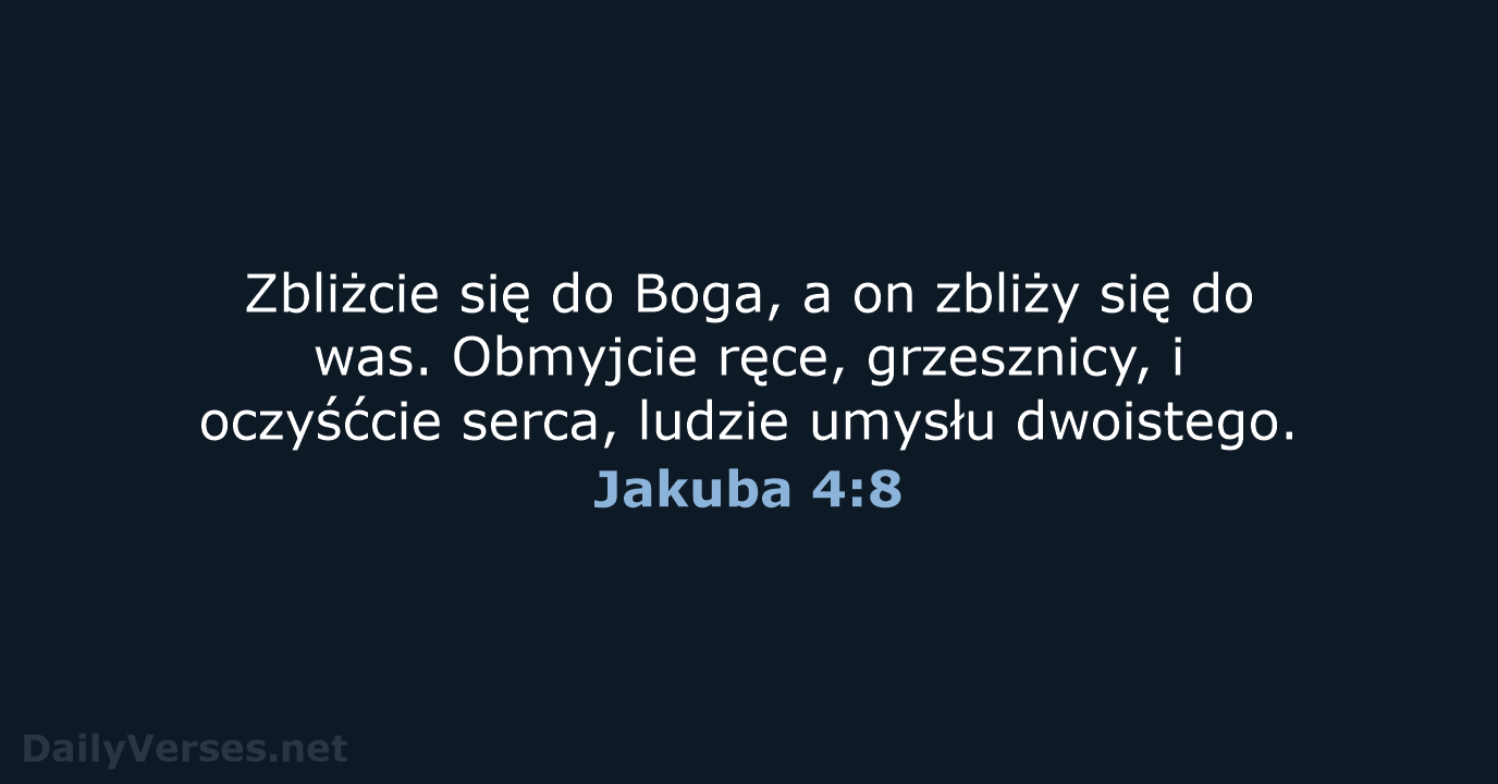 Jakuba 4:8 - UBG