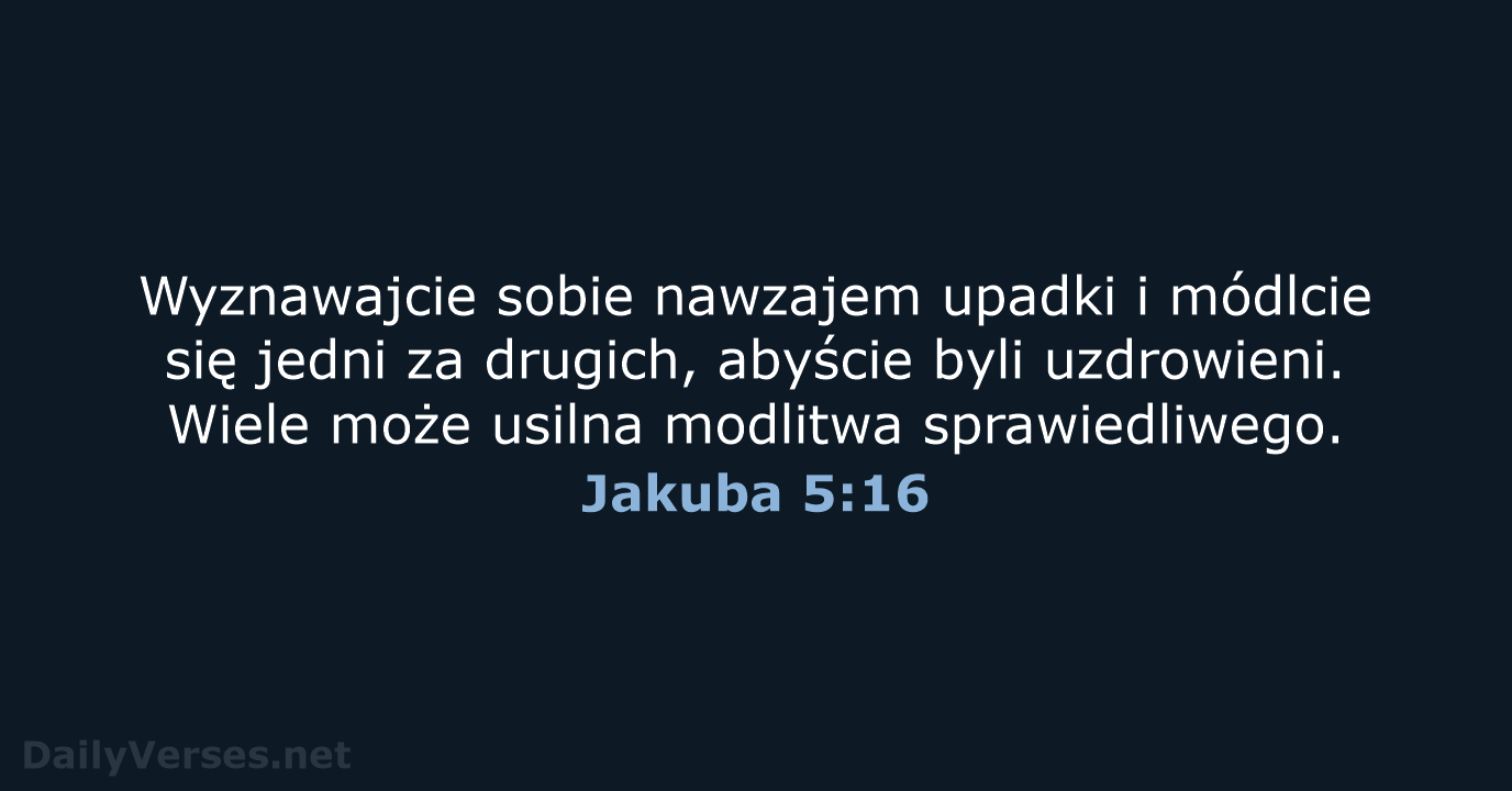 Jakuba 5:16 - UBG