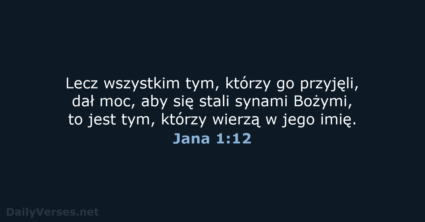 Jana 1:12 - UBG