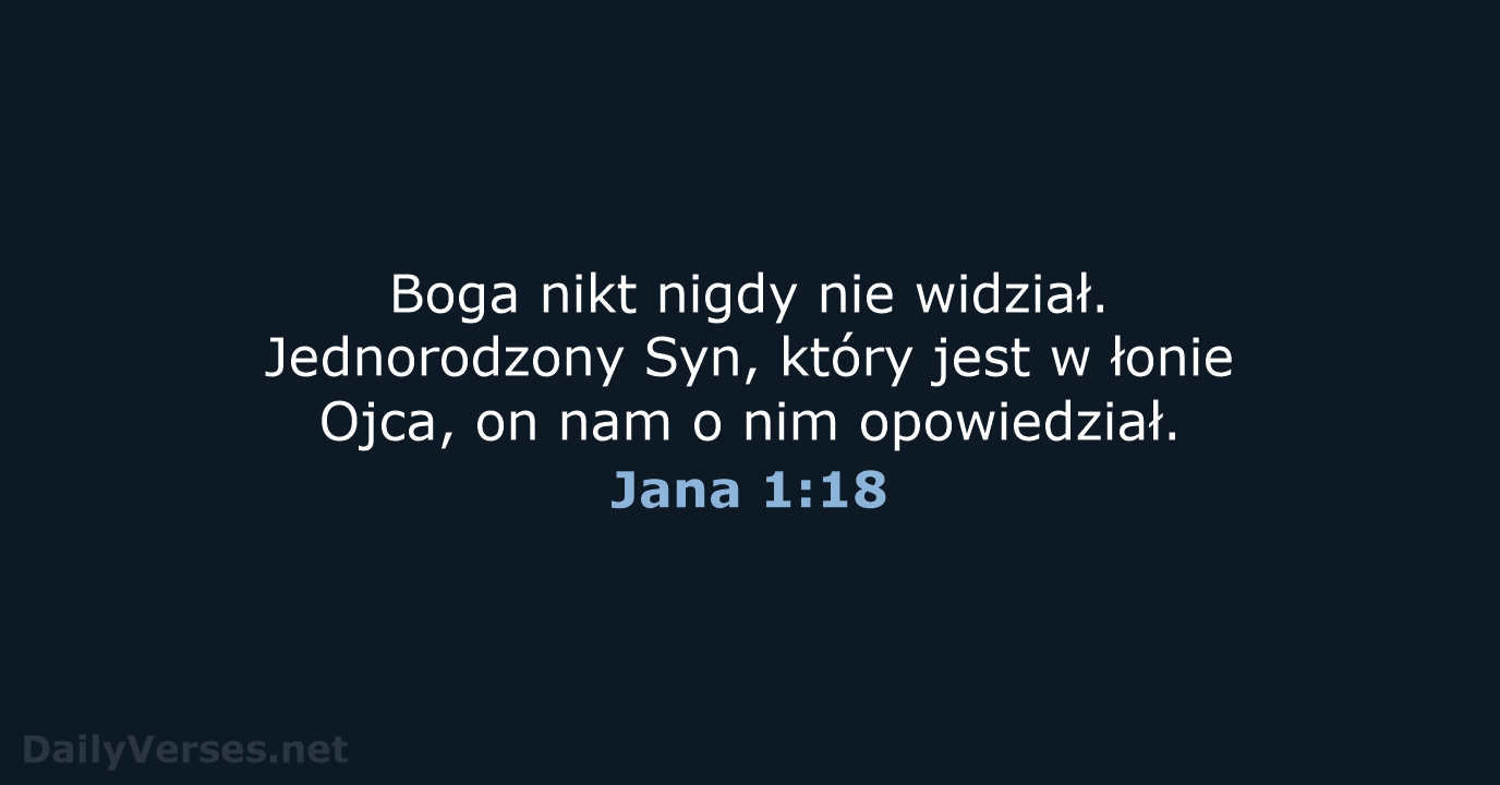 Jana 1:18 - UBG
