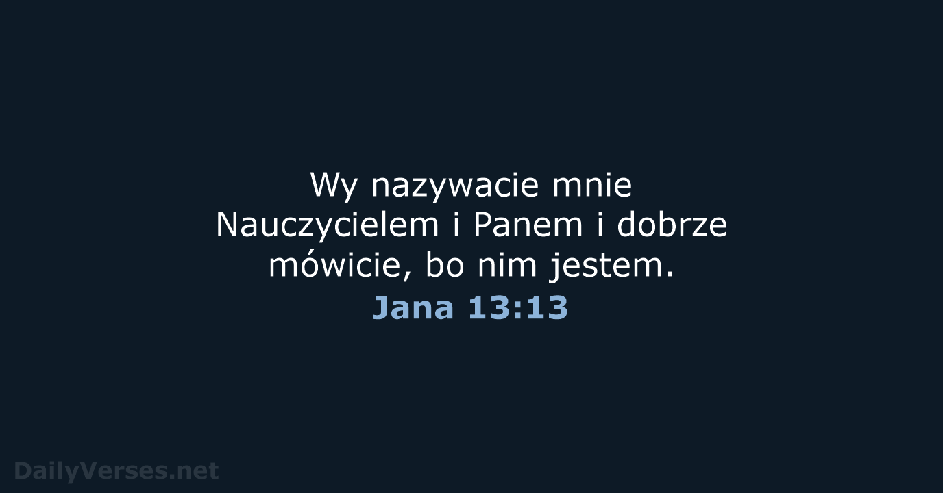 Jana 13:13 - UBG