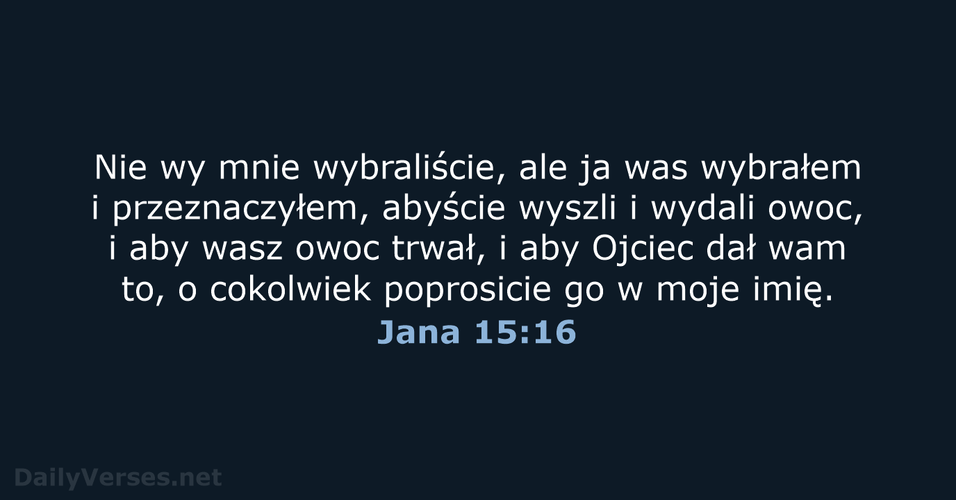 Jana 15:16 - UBG