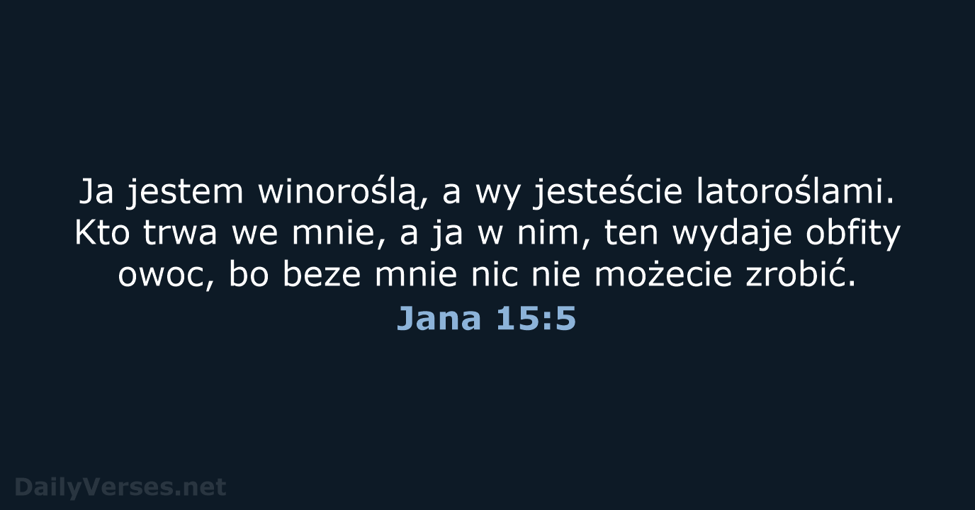 Jana 15:5 - UBG