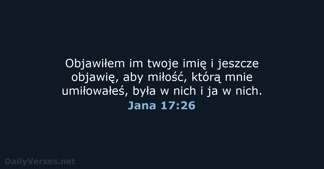 Jana 17:26 - UBG