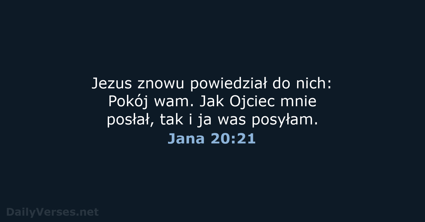 Jana 20:21 - UBG