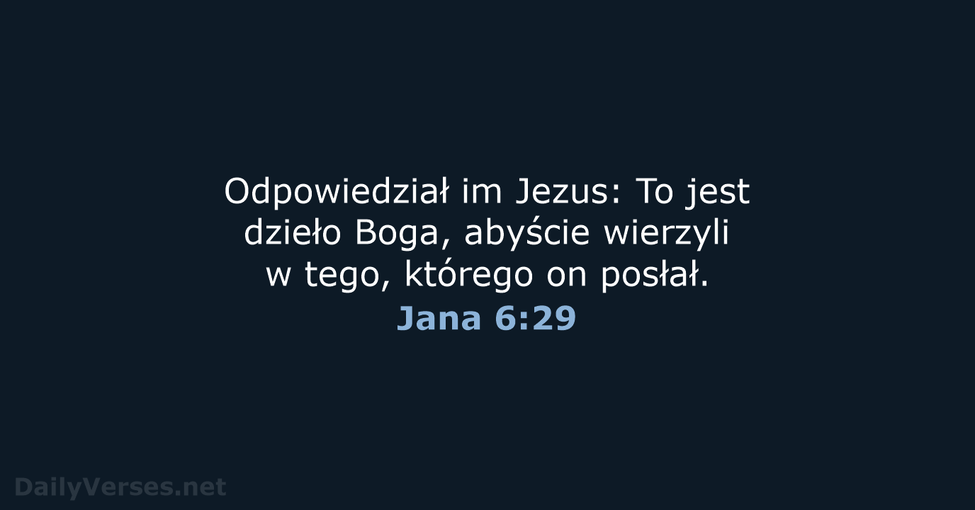 Jana 6:29 - UBG