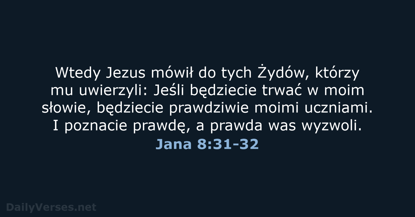 Jana 8:31-32 - UBG