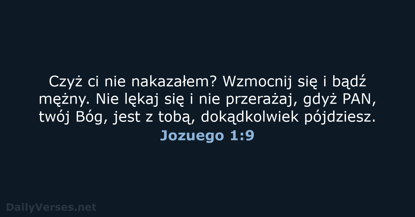 Jozuego 1:9 - UBG